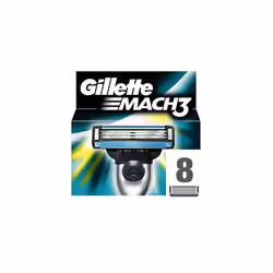 Gillette razor blades Mach3, for men, 8 pieces, XL
