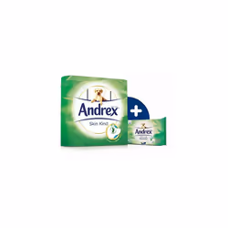 Andrex Washlets Flushable Toilet Tissue Wipes, Skin Kind - Pack of 12