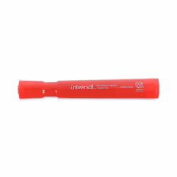 Universal Permanent Markers  Chisel Tip  Red  Dozen (UNV07052)