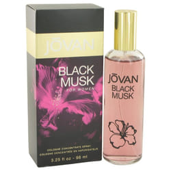 JOVAN BLACK MUSK by Jovan COLOGNE CONCENTRATE SPRAY 3.25 OZ for WOMEN