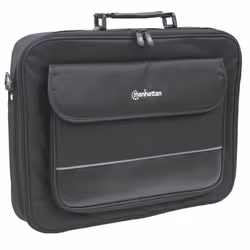 Manhattan Empire Laptop Bag 17.3", Clamshell design, Accessories Pocket, Shoulder Strap (removable), Notebook Case, Black, Three Year Warranty