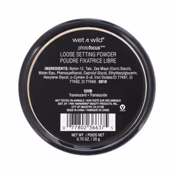 Wet n Wild, PhotoFocus Loose Setting Powder, Translucent, 20g