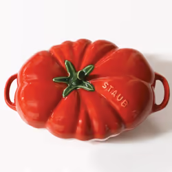 STAUB Ceramics Dutch Oven 16-oz Petite Tomato Cocotte  Cherry