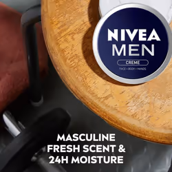 Men Creme Pack of 5 (5 x 150 ml), Intensive Everyday Face, Body and Hand Cream with Vitamin E, Moisturising Cream For