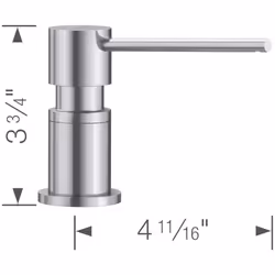 BLANCO  Stainless 402299 LATO Kitchen Soap Dispenser  10 oz