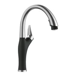 BLANCO 526401 Artona Fauet Kitchen Faucet  1.5 GPM  Coal Black/Stainless