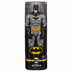 DC Comics DC, Batman 12-inch Rebirth Action Figure, Kids Toys for Boys Aged 3 and up, 3 yr(s), Black, Grey