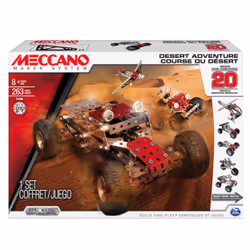 Meccano by Erector, Desert Adventure, 20 Model Building Kit, Multi erector set, 8 yr(s)