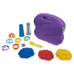 Kinetic Sand , Sandwhirlz Playset with 3 Colors of (2lbs) and Over 10 Tools, for Kids Aged 3 and up