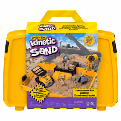 Kinetic Sand , Construction Site Folding Sandbox Playset with Vehicle and 2lbs , for Kids Aged 3 and up - Additional view 4