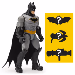 DC Comics BATMAN, 4-Inch Rebirth BATMAN Action Figure with 3 Mystery Accessories, Mission 2 - Additional view 6
