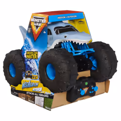 Monster Jam , Official Megalodon STORM All-Terrain Remote Control Monster Truck, 1:15 Scale, Monster truck, 4 yr(s)