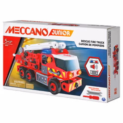 Meccano Junior, Rescue Fire Truck with Lights and Sounds STEAM Building Kit, for Kids Aged 5 and up - Additional view 7