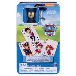 Games Nickelodeon's PAW Patrol Jumbo Playing Cards with Chase Figure in Tin