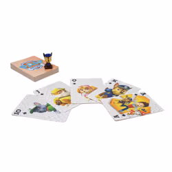 Games Nickelodeon's PAW Patrol Jumbo Playing Cards with Chase Figure in Tin