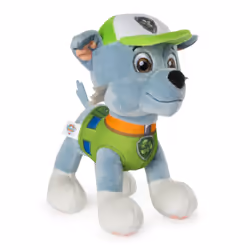 PAW Patrol – 8” Rocky Plush Toy, Standing Plush with Stitched Detailing, for Ages 3 and up