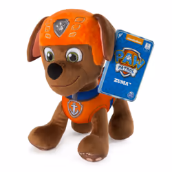 PAW Patrol – 8” Zuma Plush Toy, Standing Plush with Stitched Detailing, for Ages 3 and up, Toy animals, 3 yr(s)
