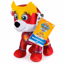 PAW Patrol , Mighty Pups Super PAWs Marshall, Stuffed Animal Plush, 8 Inch, Toy animals, 2 yr(s)