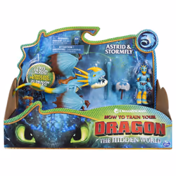 DreamWorks Dragons , Stormfly and Astrid, Dragon with Armored Viking Figure, for Kids Aged 4 and Up, 4 yr(s), Dragon Riders,  ...