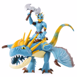 DreamWorks Dragons , Stormfly and Astrid, Dragon with Armored Viking Figure, for Kids Aged 4 and Up