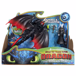 DreamWorks Dragons , Deathgripper and Grimmel, Dragon with Armored Viking Figure, for Kids Aged 4 and Up, 4 yr(s), Dragon Rid ...