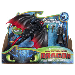 DreamWorks Dragons , Deathgripper and Grimmel, Dragon with Armored Viking Figure, for Kids Aged 4 and Up