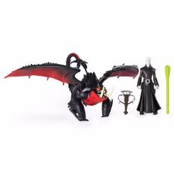 DreamWorks Dragons , Deathgripper and Grimmel, Dragon with Armored Viking Figure, for Kids Aged 4 and Up