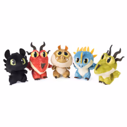 DreamWorks Dragons , Baby Meatlug 3-inch Plush, Cute Collectible Plush Dragon in Egg, for Kids Aged 4 and Up, Toy dragon, 4 y ...