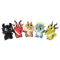 DreamWorks Dragons , Baby Meatlug 3-inch Plush, Cute Collectible Plush Dragon in Egg, for Kids Aged 4 and Up