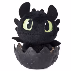 DreamWorks Dragons , Baby Meatlug 3-inch Plush, Cute Collectible Plush Dragon in Egg, for Kids Aged 4 and Up
