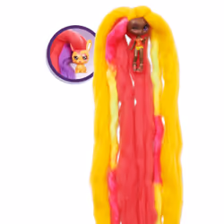 Candylocks , 3-Pack, Margo Punch 3-inch Scented Collectible Surprise Doll and 2 Pets with Accessories
