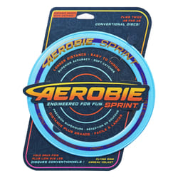 Aerobie Sprint Ring Outdoor Flying Disc, 10 Inches, Blue