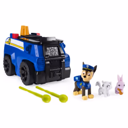 PAW Patrol , Chase’s Ride ‘n’ Rescue, Transforming 2-in-1 Playset and Police Cruiser, for Kids Aged 3 and Up, Car & racing, 3 ...