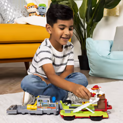 PAW Patrol , Marshall’s Ride ‘n’ Rescue, Transforming 2-in-1 Playset and Fire Truck, for Kids Aged 3 and Up