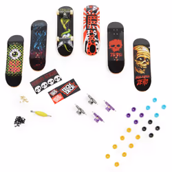Tech Deck , Sk8shop Fingerboard Bonus Pack, Collectible and Customizable Mini Skateboards (Styles May Vary)