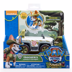 PAW Patrol , Jungle Rescue, Tracker’s Jungle Cruiser, Vehicle and Figure