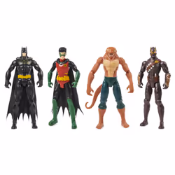 DC Comics Batman 12-inch Action Figure 4-Pack with Batman, Robin, Copperhead and Talon