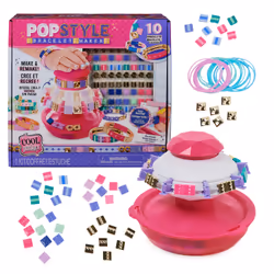 Cool Maker PopStyle Bracelet Maker, 170 Beads, Make & Remake 10 Bracelets, Friendship Bracelet Making Kit, DIY Arts & Crafts Kids Toys for Girls