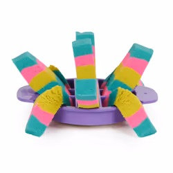 Kinetic Sand Ultimate Sandisfying Set, 2lb of Pink, Yellow and Teal Play Sand, 10 Molds and Tools, Sensory Toys for Kids Ages 7+