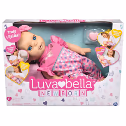 Luvabella Newborn, Gender neutral, 4 yr(s), Girl, Speaking function, Beige, Pink
