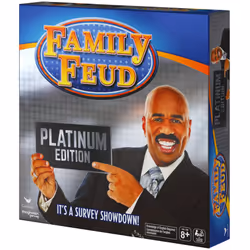 Spin Master Family Feud Platinum Edition  Family Party Board Game  for Families Adults and Kids Ages 8 and up