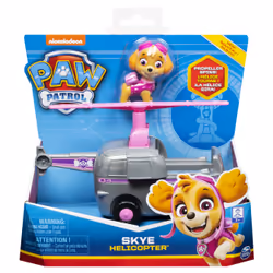PAW Patrol , Skye’s Helicopter Vehicle with Collectible Figure, for Kids Aged 3 and Up