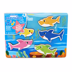 Games Pinkfong Baby Shark Chunky Wood Sound Puzzle - Plays Baby Shark Song, Animals, 2 yr(s)