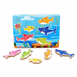 Games Pinkfong Baby Shark Chunky Wood Sound Puzzle - Plays Baby Shark Song