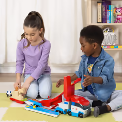 PAW Patrol , Launch’N Haul PAW Patroller, Transforming 2-in-1 Track Set for True Metal Die-Cast Vehicles