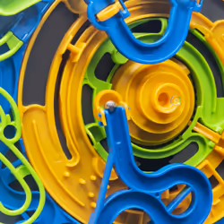 Games Perplexus Revolution Runner Motorized 3D Gravity Maze Game Brain Teaser Puzzle Ball | Anxiety Relief Items | Sensory Toys for Adults & Kids Ages 9+