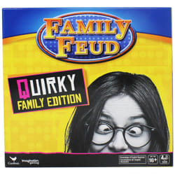 Spin Master Family Feud Board Game  Quirky Family Edition  Adult Game for Ages 16 and up