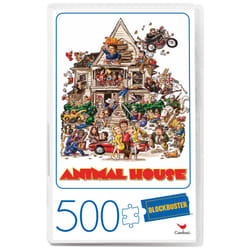 Animal House Movie 500-Piece Puzzle in Plastic Retro Blockbuster VHS Video Case