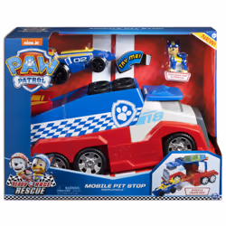 PAW Patrol , Ready, Race, Rescue Mobile Pit Stop Team Vehicle with Sounds, for Kids Aged 3 and Up