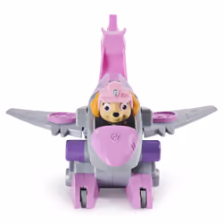 PAW Patrol , Dino Rescue Skye’s Deluxe Rev Up Vehicle with Mystery Dinosaur Figure